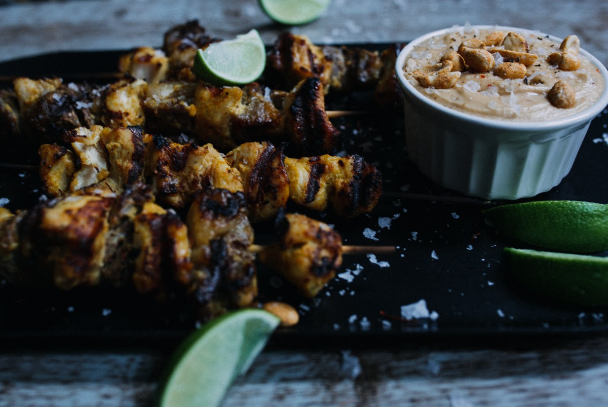 chicken-beef-satay-peanut-sauce